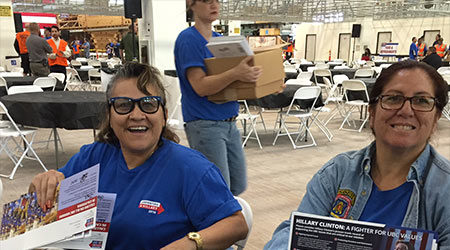 Sisters Support Hillary at the Buena Park Rally